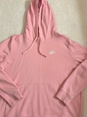 Nike Women's Pink Hoodie Sweater